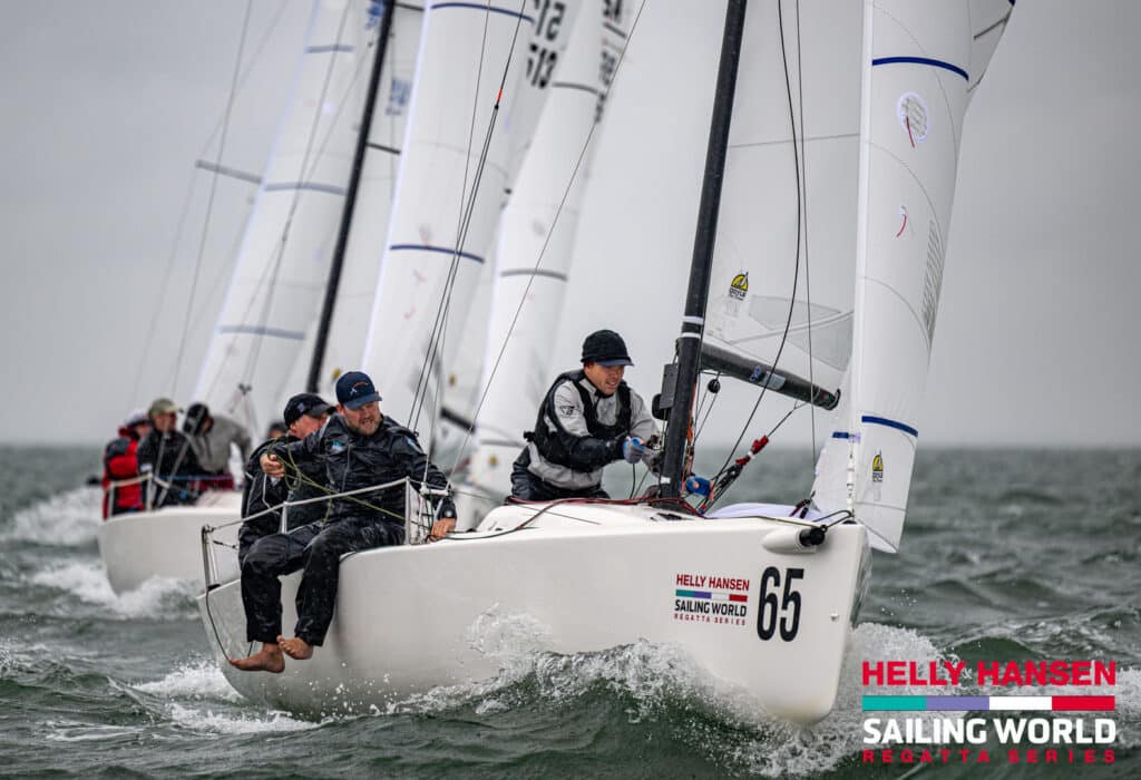 J/70 division in the St Pete regatta's final race