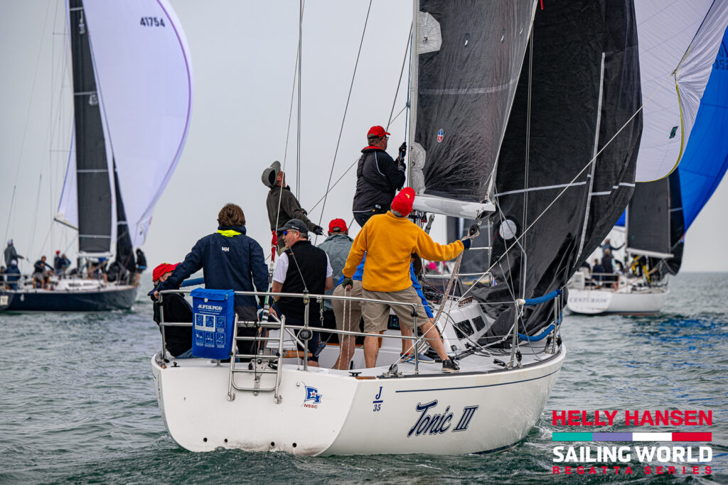 J/35 fleet at the 2024 Helly Hansen Sailing World Regatta Series Detroit