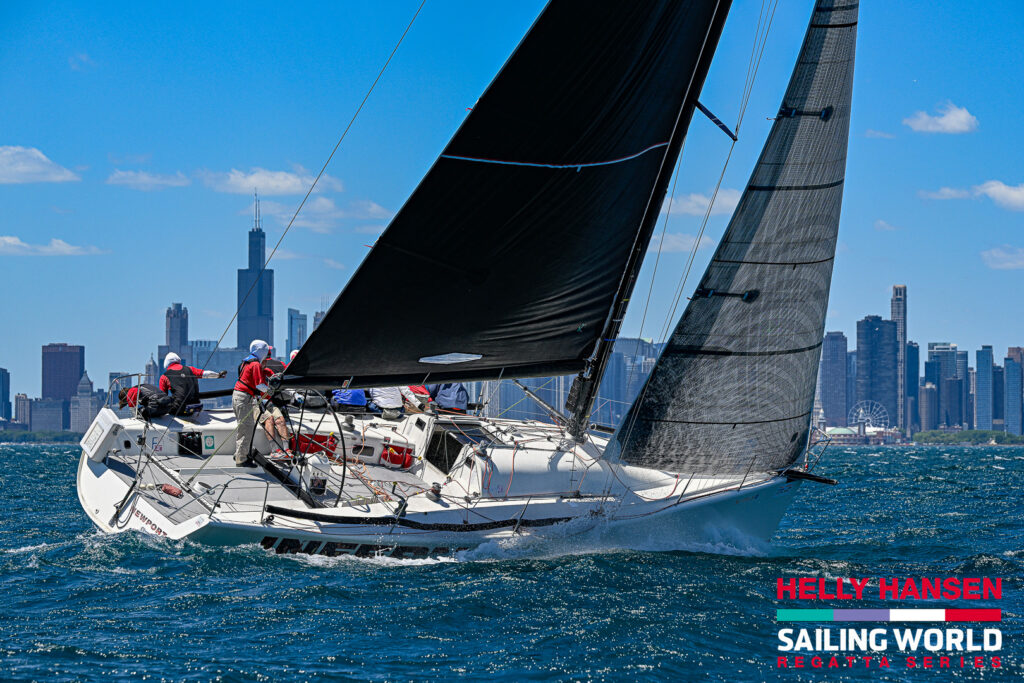 Farr 40 sailboat on Lake Michigan