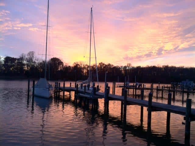 Sailboat on Dock