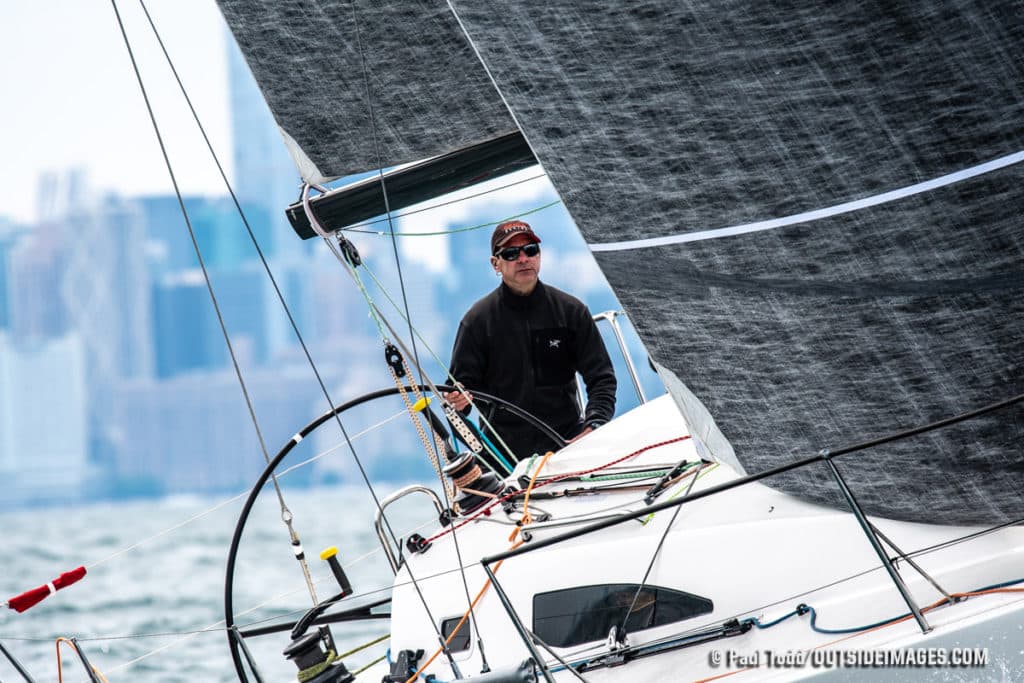 Jeffrey Davis’ J/111 Shamrock leads the fleet after one day of racing at the 2019 Helly Hansen NOOD Regatta Chicago