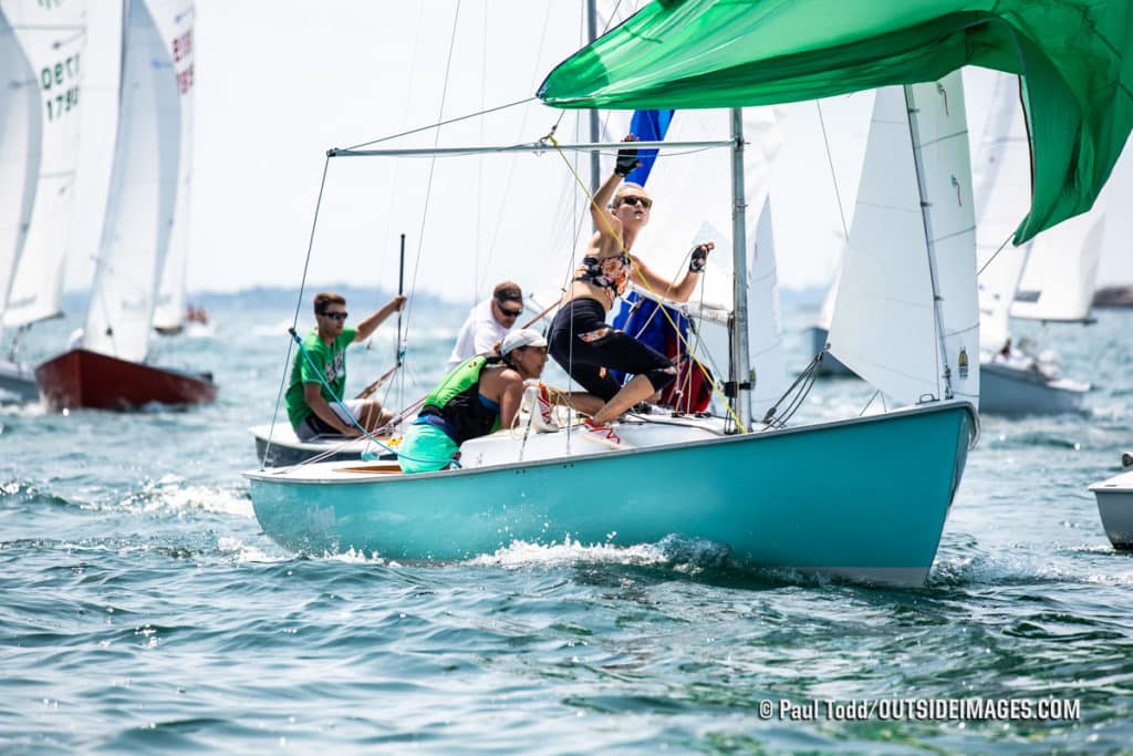 sailboats racing in Marblehead, Massachusetts