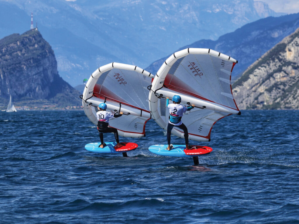 windfoiling in Arendal, Norway