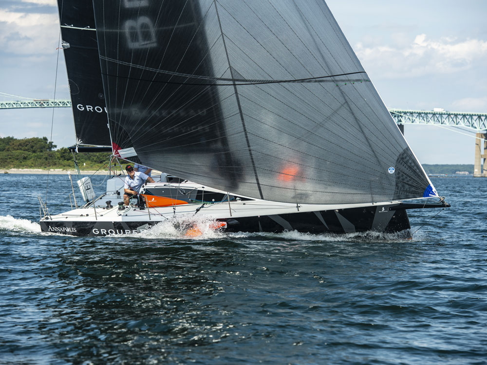 Beneteau Figaro 3 sailing in Narragansett Bay