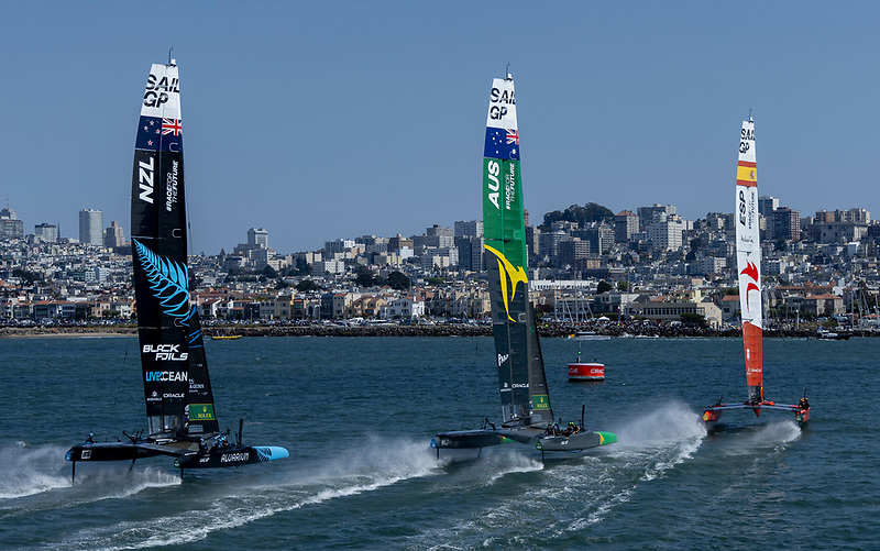 Spain, Australia and New Zealand SailGP teams