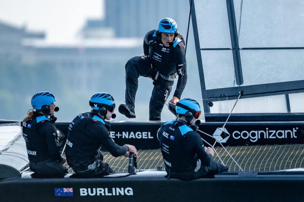 New Zealand SailGP team in Chicago