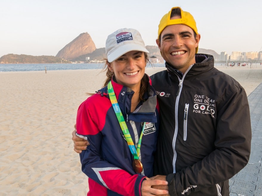 Olympians Annie Haeger and Luke Ramsay in Rio.